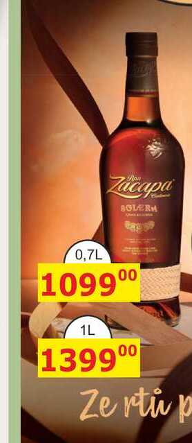 Aukce Ron Zacapa Solera 1l 40%
