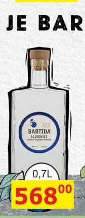Bartida Slivovice 0,7l 47%