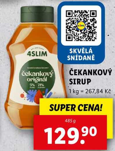 ČEKANKOVÝ SIRUP, 485 g