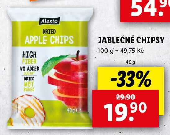 JABLEČNÉ CHIPSY, 40 g