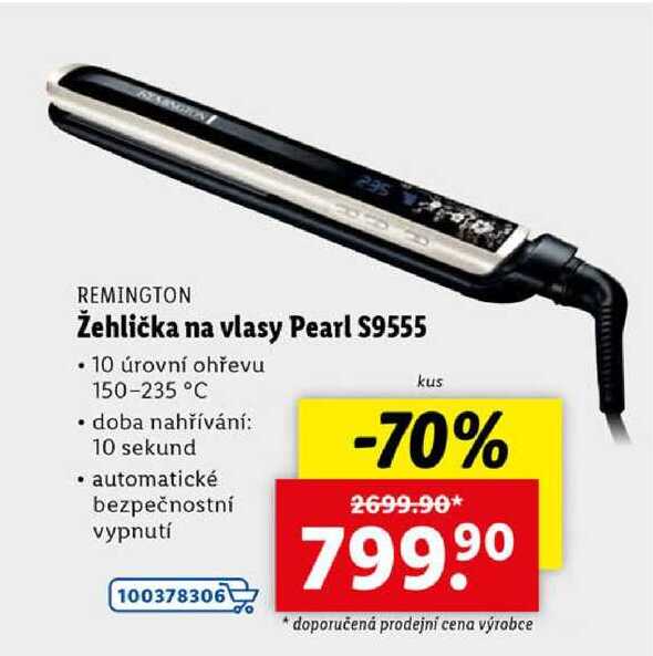 Žehlička na vlasy Pearl S9555