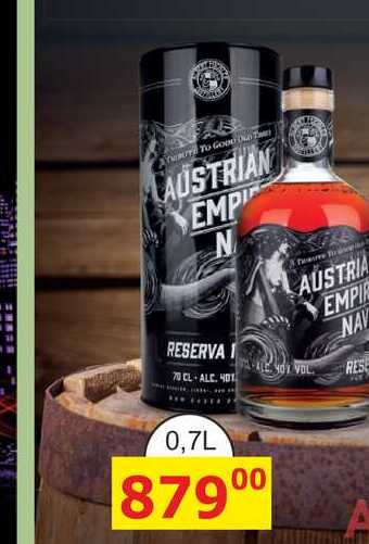 Austrian Empire Navy Rum Reserva 1863 0,7l 40% Tuba