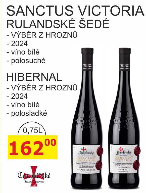 Templářské sklepy 0,75l SANCTUS VICTORIA RULANDSKÉ ŠEDÉ 
