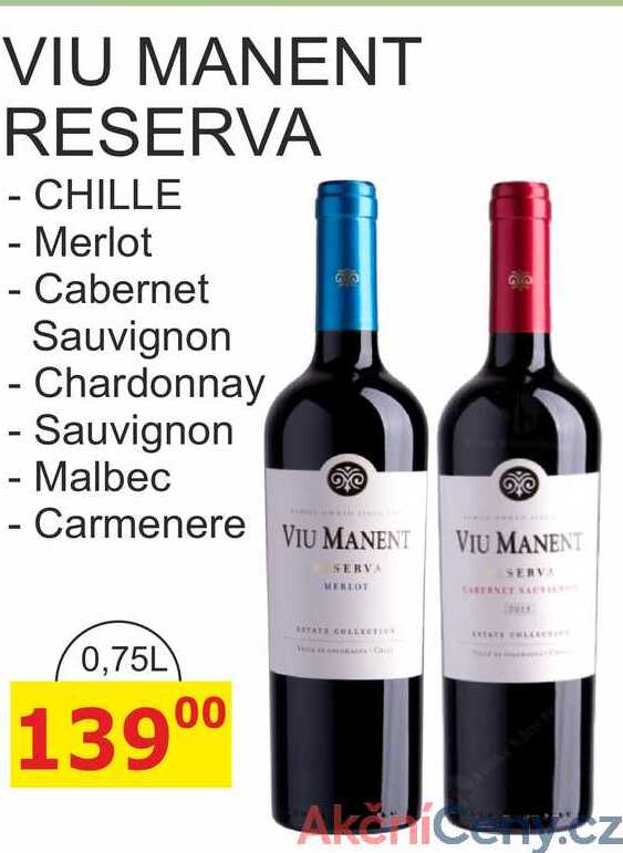 VIU MANENT RESERVA - Merlot 0,75L 