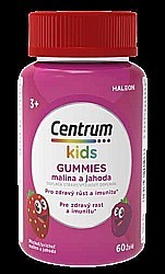 Centrum Kids Gumies malina a jahoda 60 želé