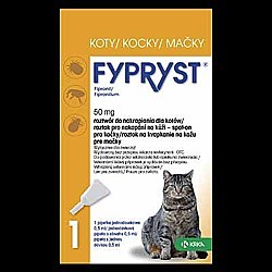 Fypryst® 50 mg roztok pro nakapání na kůži – spot‑on pro kočky 1 pipeta