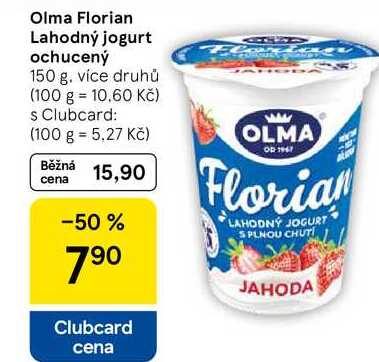 Olma Florian Lahodný jogurt ochucený, 150 g, více druhů 