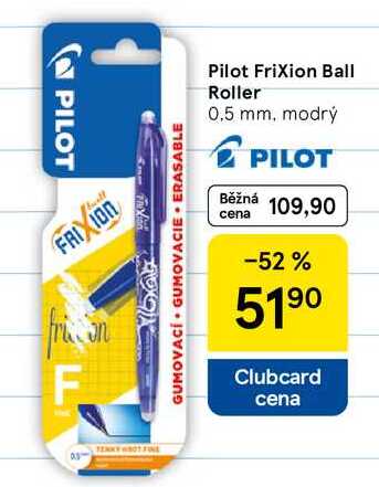 Pilot Frixion Ball Roller 0,5 mm, modrý 