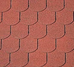 ONDULINE ASFALTOVÝ ŠINDEL BARDOLINE CLASSIC BOBROVKA, ČERVENÁ, 2 M2