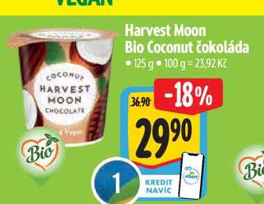  Harvest Moon Bio Coconut čokoláda 125 g 