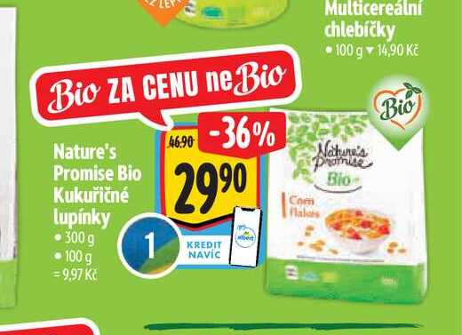  Nature's Promise Bio Kukuřičné lupínky  300 g  