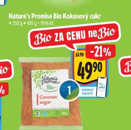   Nature's Promise Bio Kokosový cukr 250 g  