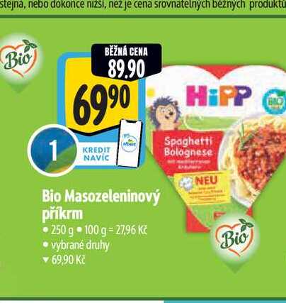   Bio Masozeleninový příkrm  250 g  