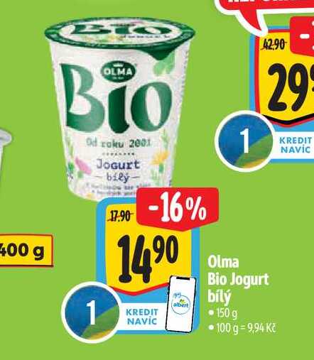  Olma Bio Jogurt bílý 150 g 
