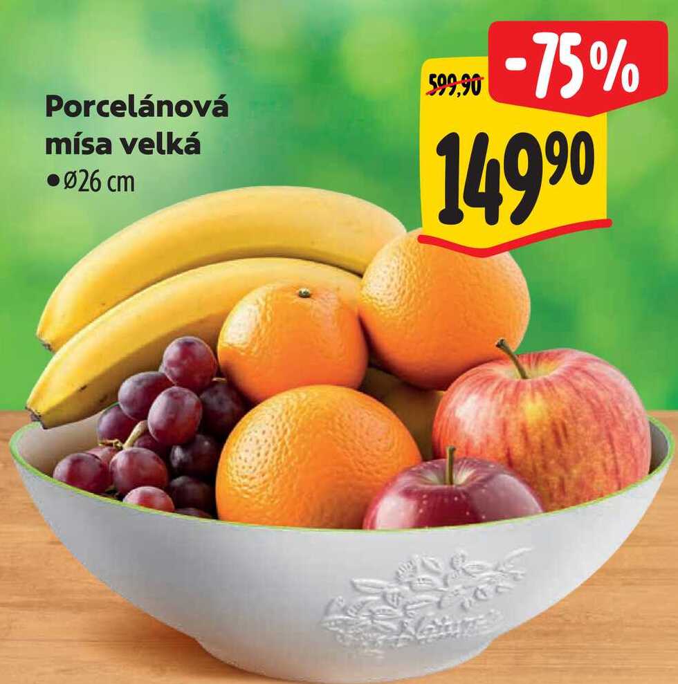 Porcelánová mísa velká  pr. 26 cm