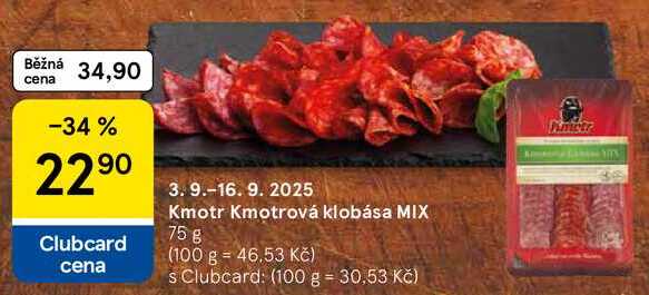 Kmotr Kmotrová klobása MIX, 75g  