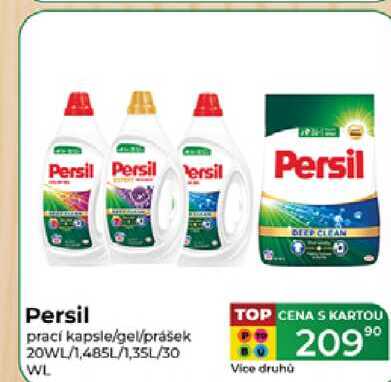 Persil prací kapsle/gel/prášek 20WL/1,485L/1,35L/30 WL 