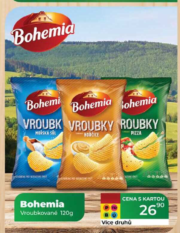 Bohemia Vroubkované 120g 