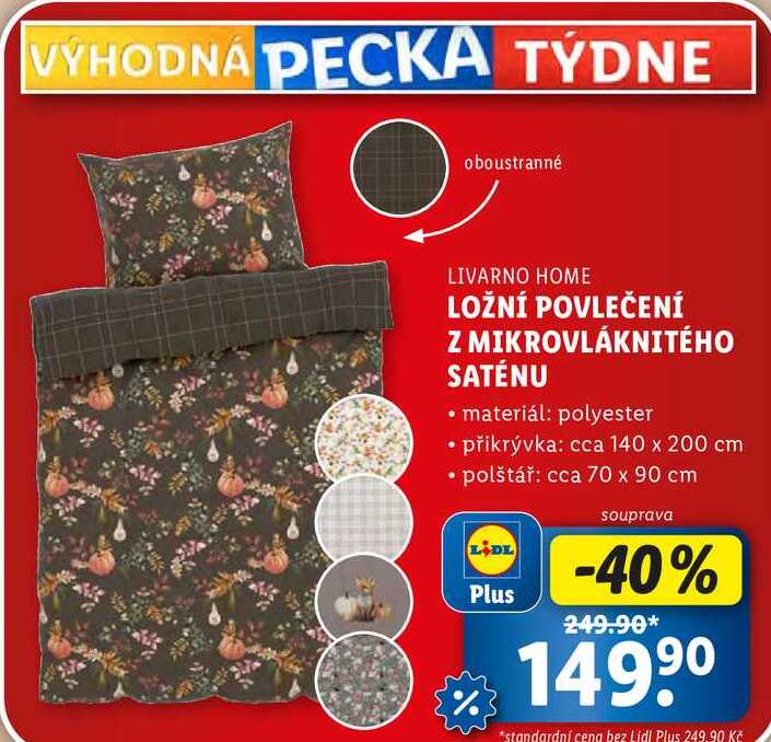 LOŽNÍ POVLEČENÍ Z MIKROVLÁKNITÉHO SATÉNU 