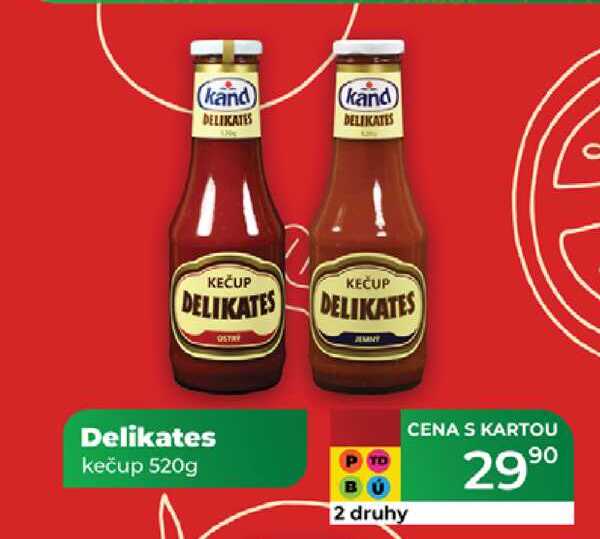 Delikates kečup 520g  