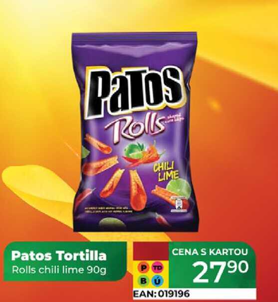 Patos Tortilla Rolls chili lime 90g 