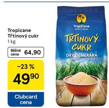 Tropicane Třtinový cukr, 1 kg  