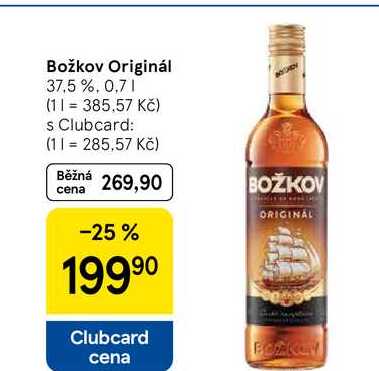 Božkov Originál 37,5 %, 0,7 l