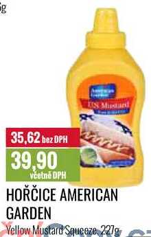 HOŘČICE AMERICAN GARDEN 227g 