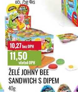 ŽELÉ JOHNY BEE SANDWICH S DIPEM 40g 
