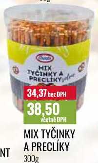 MIX TYČINKY A PRECLÍKY 300g 