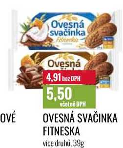 OVESNÁ SVAČINKA FITNESKA 39g 