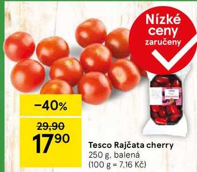 Tesco Rajčata cherry, 250 g, balená  
