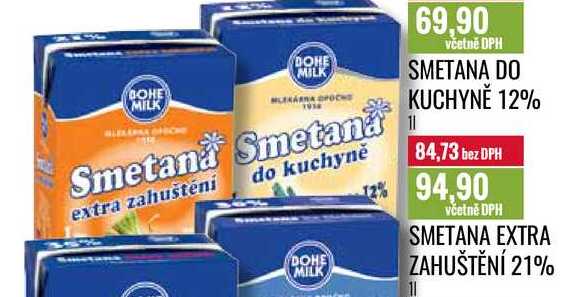SMETANA EXTRA ZAHUŠTĚNÍ 21% 1l