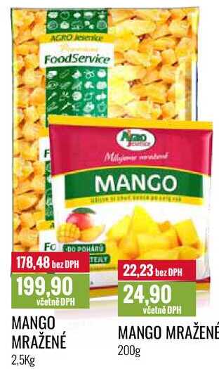 MANGO MRAŽENÉ 2,5Kg 