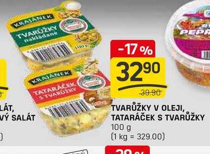 TVARŮŽKY V OLEJI, TATARÁČEK S TVARŮŽKY 100g