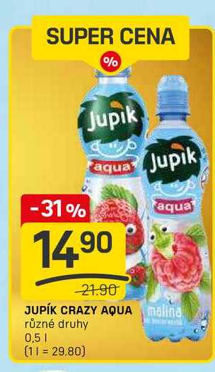 JUPÍK CRAZY AQUA různé druhy 0,5l