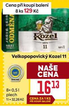Velkopopovický Kozel 11 8x0,51 plech
