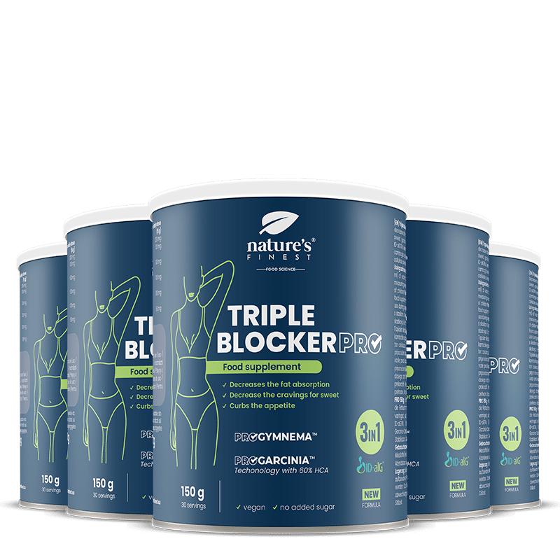 Triple Blocker Pro 2+3 | Sacharidový blokátor | Blokátor cukru | Tukový spalovač | Gymnema sylvestre | HCA