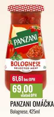 PANZANI OMÁČKA 425ml 