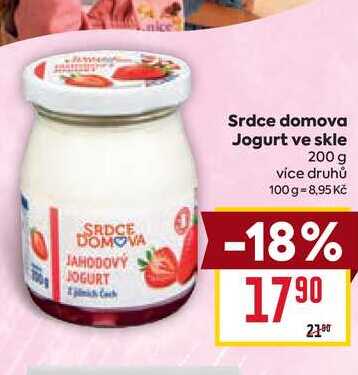 Srdce domova Jogurt ve skle 200 g  