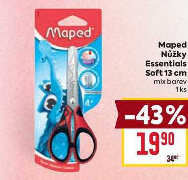 Maped Nůžky Essentials Soft 13 cm mix barev 1ks