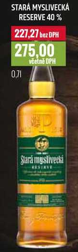 STARÁ MYSLIVECKÁ RESERVE 40% 0,7l
