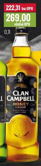CLAN CAMPBELL HONEY 0,7l