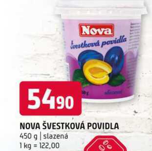 NOVA ŠVESTKOVÁ POVIDLA 450 g