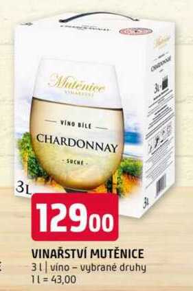 VINAŘSTVÍ MUTĚNICE 3 l