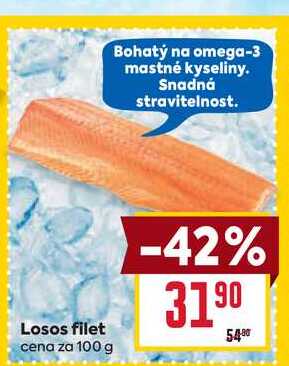 Losos filet cena za 100g