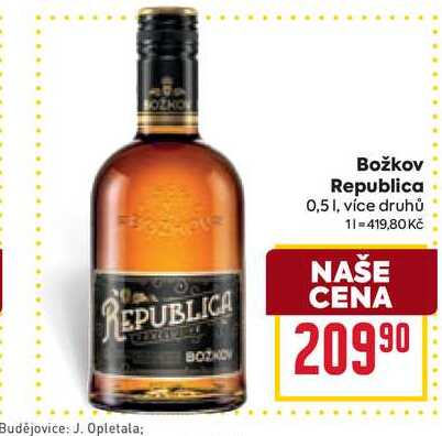 Božkov Republica 0,5l