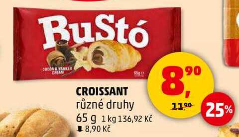 RuStó CROISSANT různé druhy, 65 g 