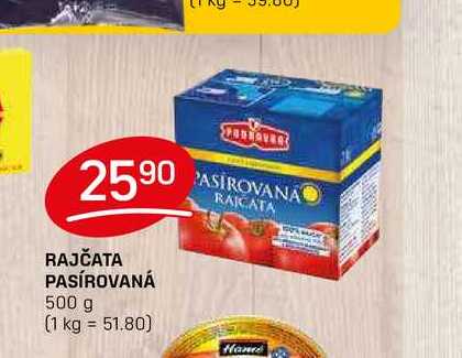 RAJČATA PASÍROVANÁ 500 g 