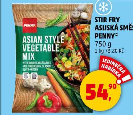 STIR FRY ASIJSKÁ SMĚ PENNY, 750 g 